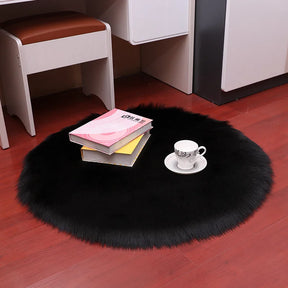 Round Plush Floor Mat